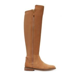 Cole Haan Chase Tall Over the Knee Brown Honey Suede Womens Size 7 New